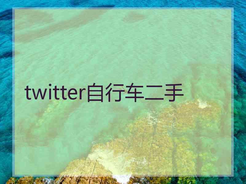 twitter自行车二手