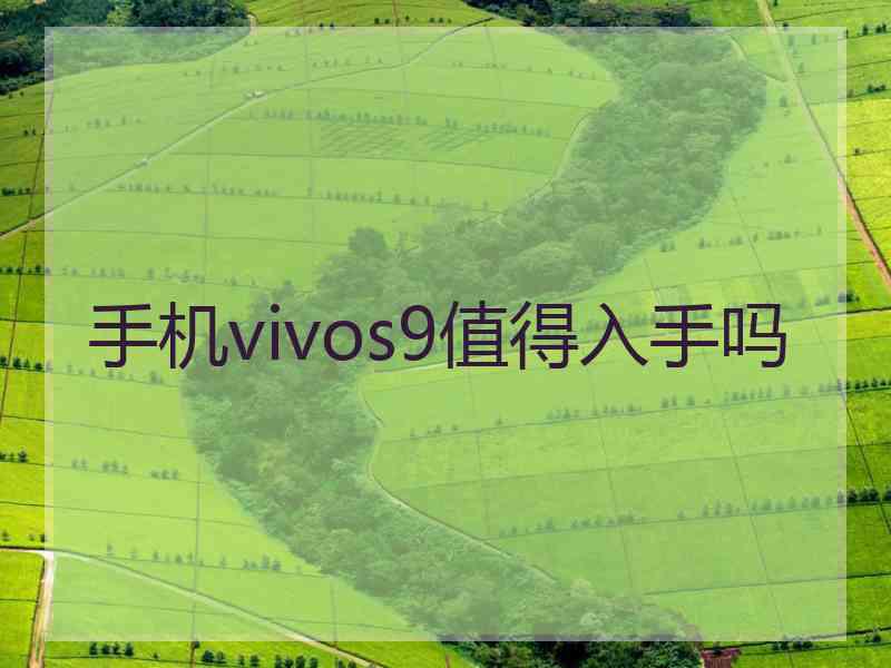 手机vivos9值得入手吗