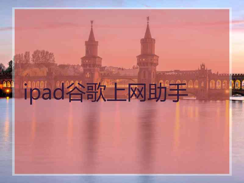 ipad谷歌上网助手