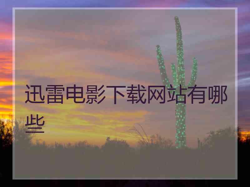 迅雷电影下载网站有哪些