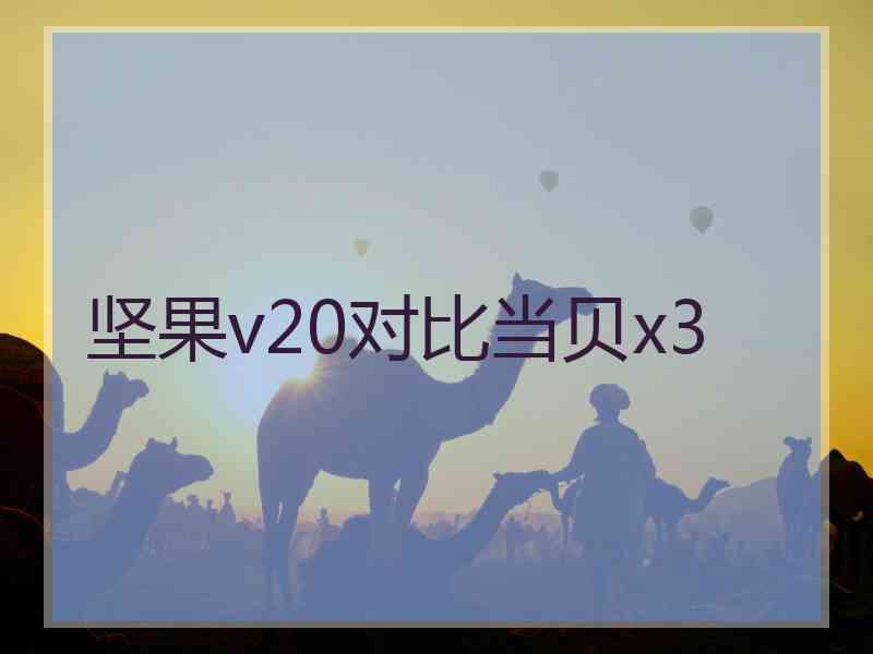 坚果v20对比当贝x3