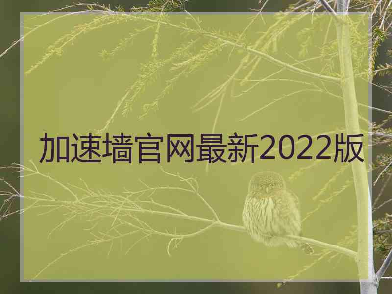 加速墙官网最新2022版