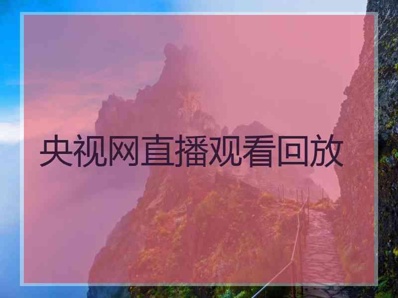 央视网直播观看回放