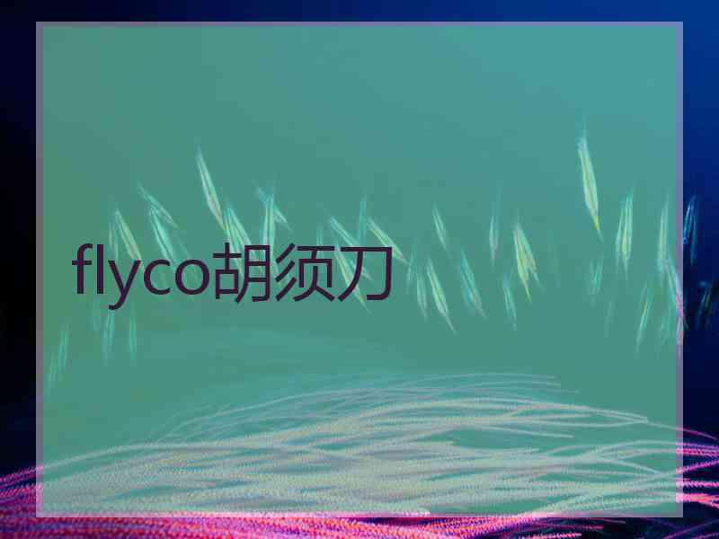 flyco胡须刀