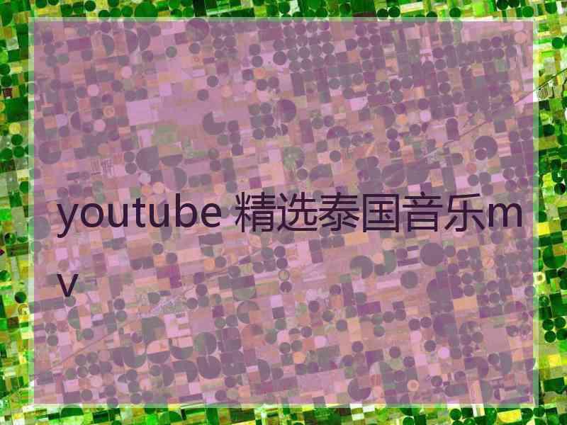 youtube 精选泰国音乐mv