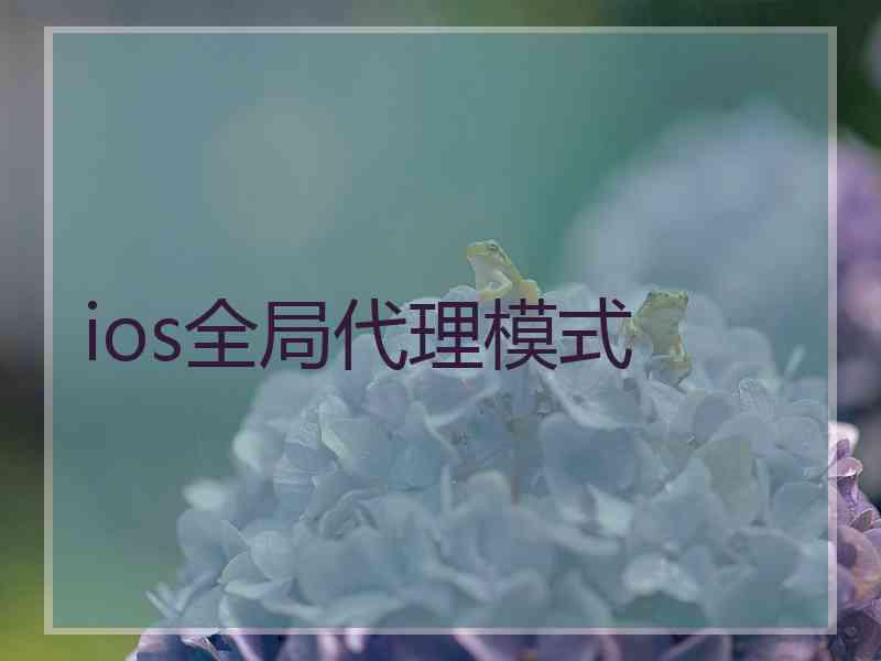 ios全局代理模式