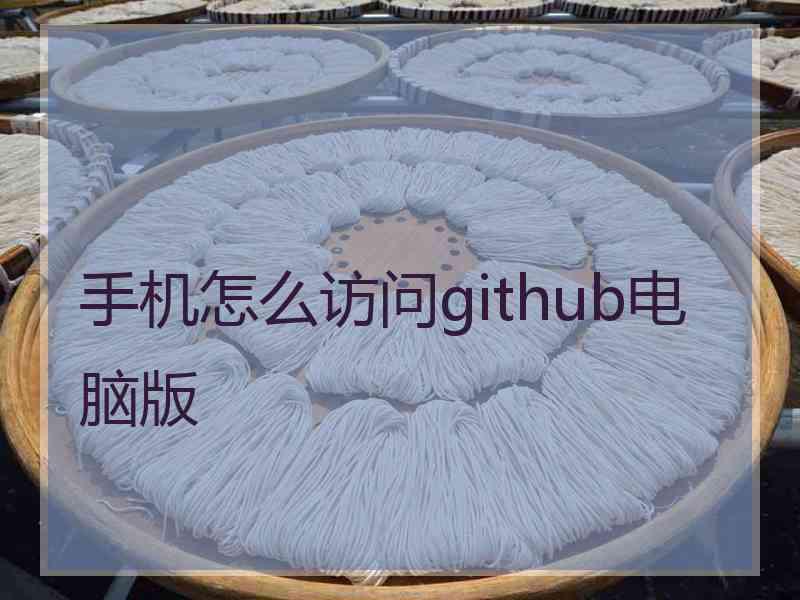 手机怎么访问github电脑版