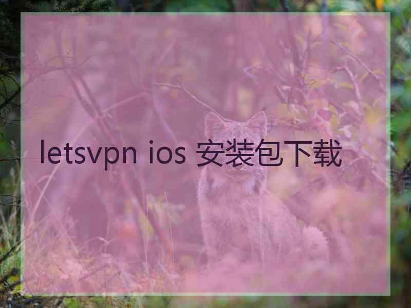 letsvpn ios 安装包下载