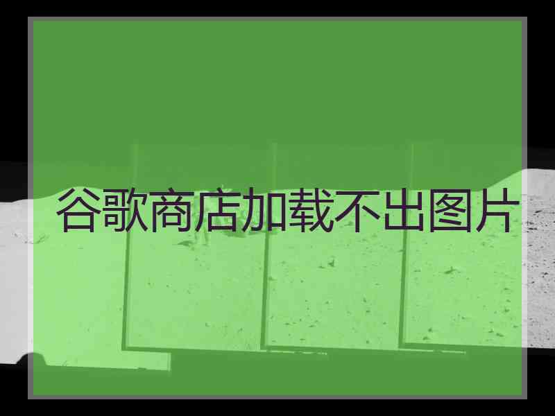 谷歌商店加载不出图片