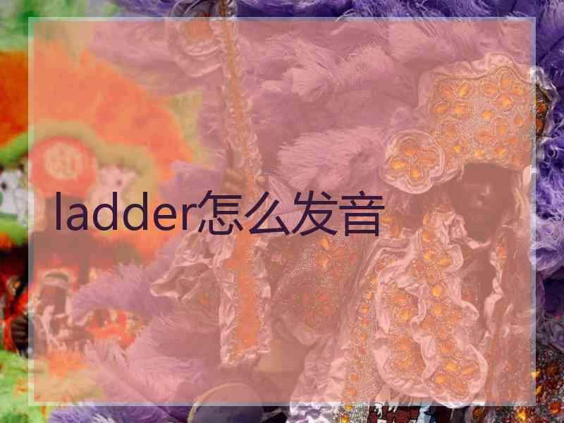 ladder怎么发音