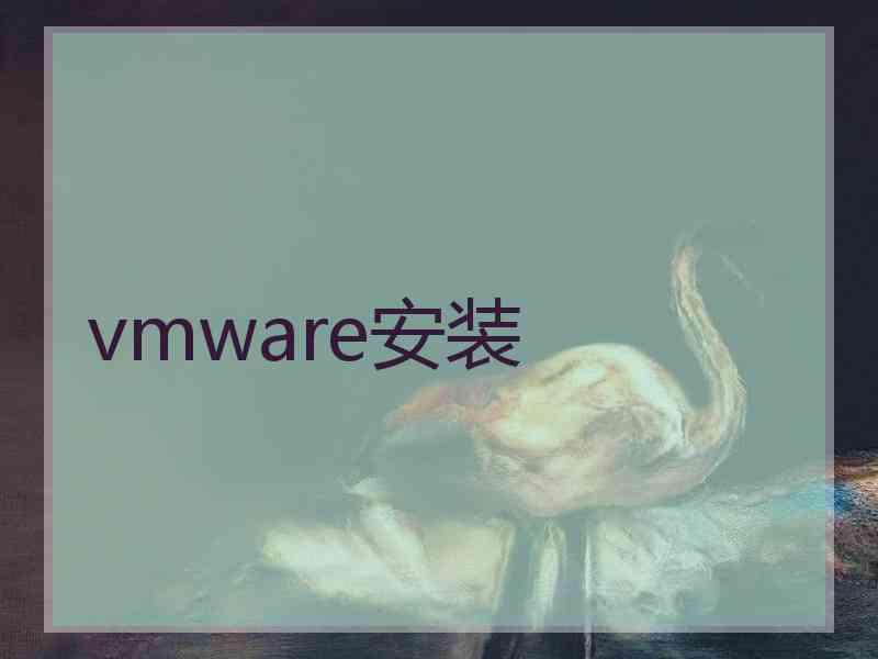 vmware安装