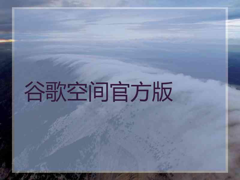 谷歌空间官方版