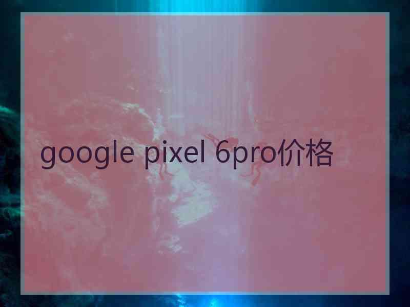 google pixel 6pro价格