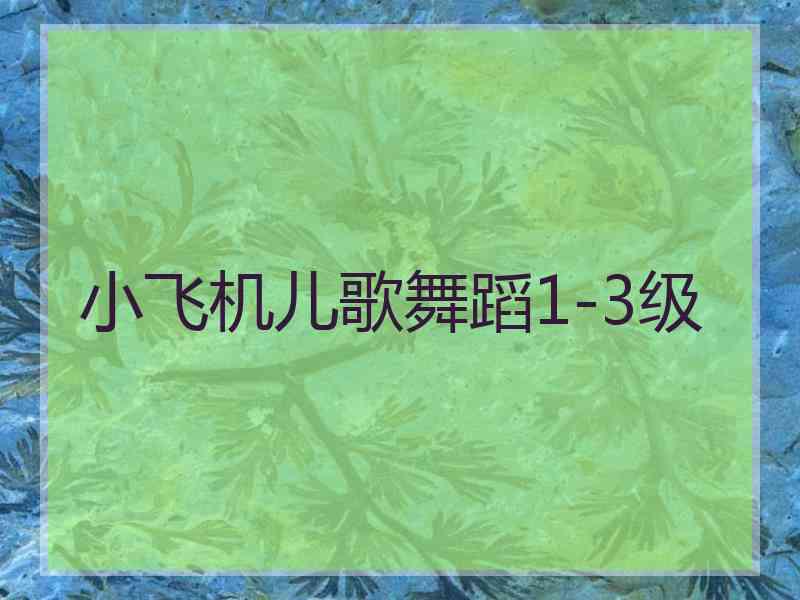 小飞机儿歌舞蹈1-3级