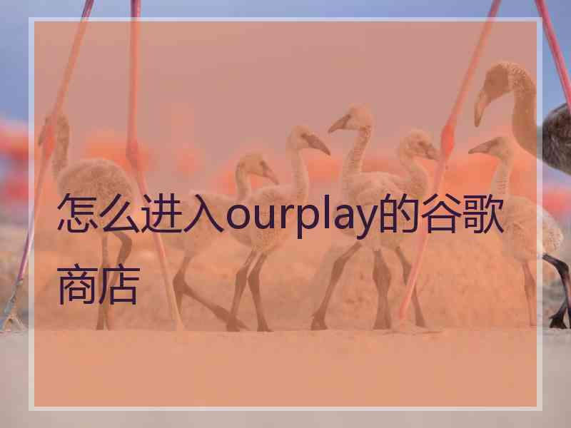 怎么进入ourplay的谷歌商店