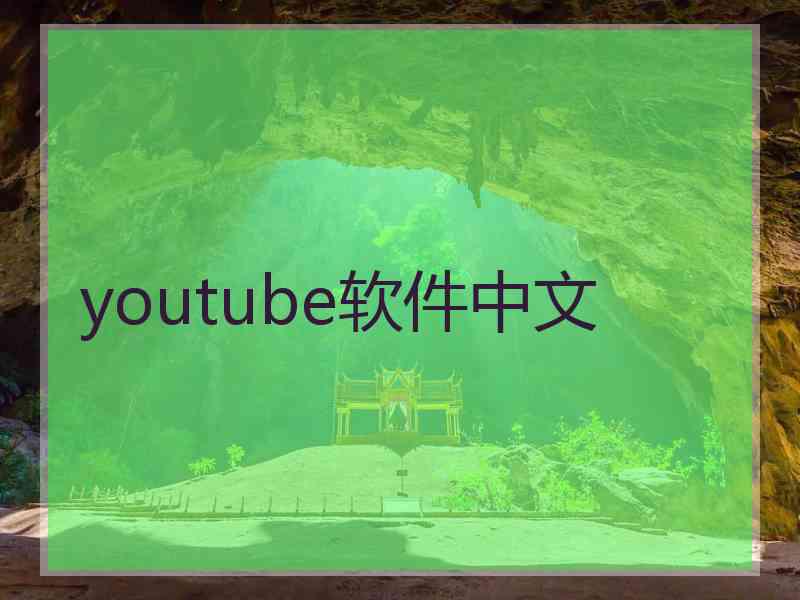 youtube软件中文