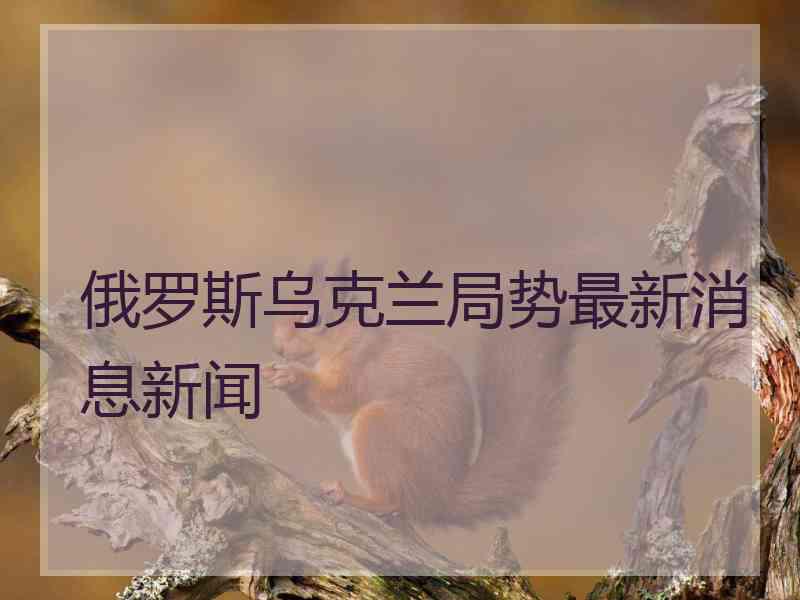 俄罗斯乌克兰局势最新消息新闻