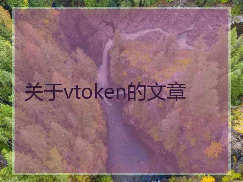 关于vtoken的文章