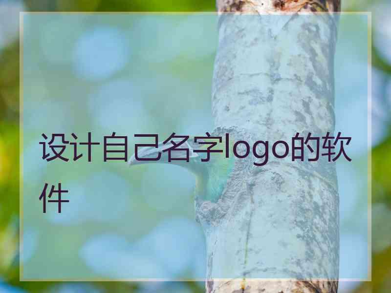 设计自己名字logo的软件