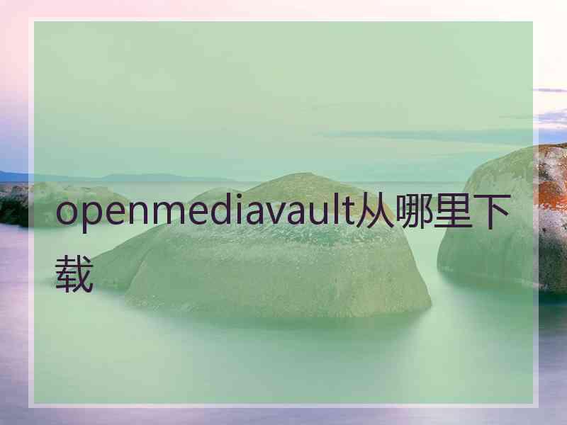 openmediavault从哪里下载