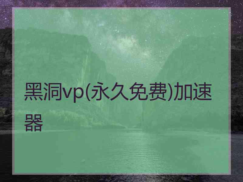 黑洞vp(永久免费)加速器